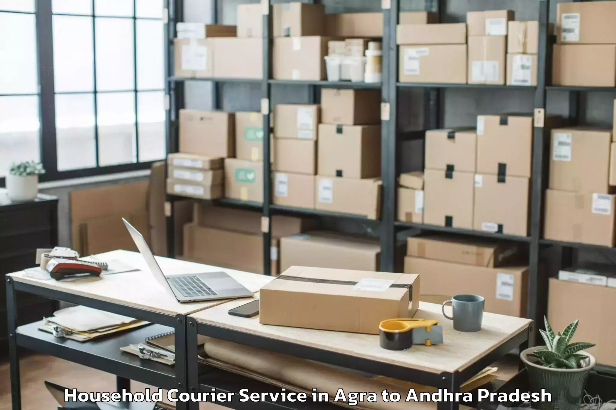 Trusted Agra to Piduguralla Household Courier